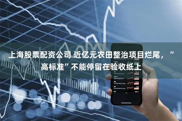 上海股票配资公司 近亿元农田整治项目烂尾，“高标准”不能停留在验收纸上